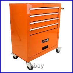 4 Drawers Rolling Tool Box Cart Chest Tool Garage Storage Cabinet with Wheels US