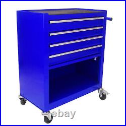 4 Drawers Rolling Tool Box Cart Chest Tool Garage Storage Cabinet with Wheels US