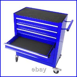 4 Drawers Rolling Tool Box Cart Chest Tool Garage Storage Cabinet with Wheels US