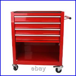 4 Drawers Rolling Tool Box Cart Chest Tool Garage Storage Cabinet with Wheels US