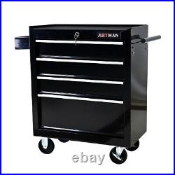 4 Drawers Rolling Tool Cart Chest Garage Tool Storage Cabinet Tool Box with Wheels
