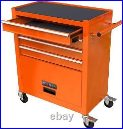 4 Drawers Rolling Tool Cart Storage Tool Chest Tool Box Organizer for Garage New