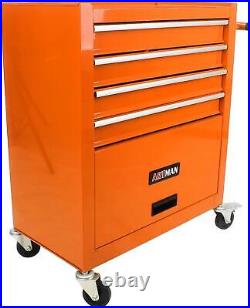 4 Drawers Rolling Tool Cart Storage Tool Chest Tool Box Organizer for Garage New