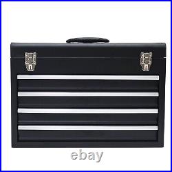 4 Drawers Tool Box Black Portable Multi-functional Household Storage Box