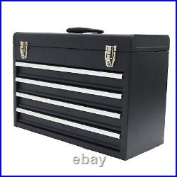 4 Drawers Tool Box Black Portable Multi-functional Household Storage Box