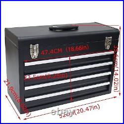 4 Drawers Tool Box Black Portable Multi-functional Household Storage Box