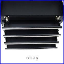 4 Drawers Tool Box Black Portable Multi-functional Household Storage Box