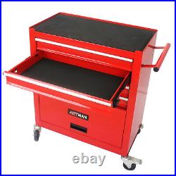 4 Drawers Tool Box Cart Tool Storage Cabinet Rolling Tool Chest with Wheels