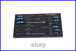 4 Drawers Tool Cabinet with Tool Sets with Wheels Tool Box with Handle-BLACK