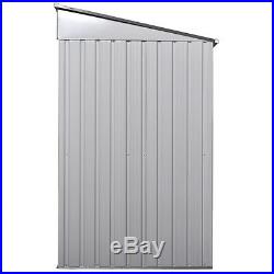 4' x 6' Outdoor Storage Shed Box Steel Utility Tool Backyard Garden Lawn Garage