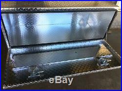 42L Aluminum Truck Underbody Tool Box Trailer RV Tool Storage Under Bed with Lock