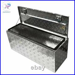 42aluminum Pickup Truck Trunk Under Bed Tool Box Underbed Trailer Storage+lock