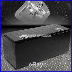 42x18x16 Black Aluminum Pickup Truck Trunk Bed Tool Box Trailer Storage+lock