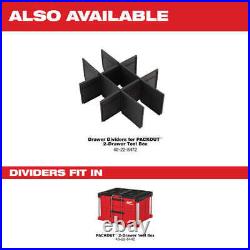 48-22-8442 PACKOUT 2 Drawer Durable Tool Box with 50lbs Capacity 48-22-8442 PACKOUT 2 Drawer Durable Tool Box with 50lbs Capacity