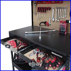 48Multi Purpose Workbench with Work Light Garage Work Bench Tools Storage Shelf