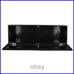 48x15x15 Black Aluminum Pickup Truck Trunk Bed Tool Box Trailer Storage+lock