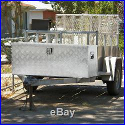 49 Aluminum Camper Tool Box With Lock Pickup Truck Bed ATV Trailer Storage