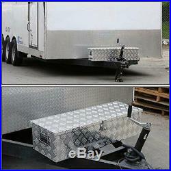 49 Aluminum Pickup Truck Bed Tool Box RV Trailer Flatbed Underbody Storage Box