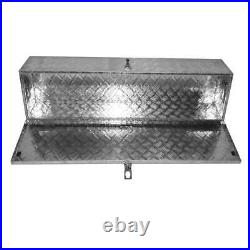 49 Aluminum Tool Box Tote Storage for Truck Pickup Bed Trailer Tongue WithLock