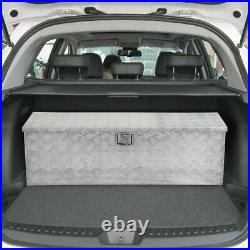 49 Aluminum Tool Box Tote Storage for Truck Pickup Bed Trailer Tongue WithLock 49 Aluminum Tool Box Tote Storage for Truck Pickup Bed Trailer Tongue WithLock