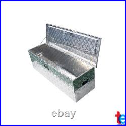 49 Cuboid Aluminum Truck Tool Box for ATV Garage Pickup Flatbed Trailer Storage