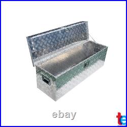 49 Cuboid Aluminum Truck Tool Box for ATV Garage Pickup Flatbed Trailer Storage