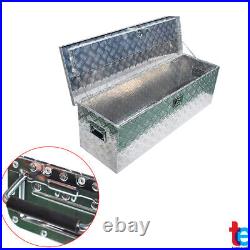 49 Cuboid Aluminum Truck Tool Box for ATV Garage Pickup Flatbed Trailer Storage