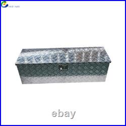 49 Inch Aluminum Truck Bed Tool Box for Garage Job site Flatbed Trailer Storage