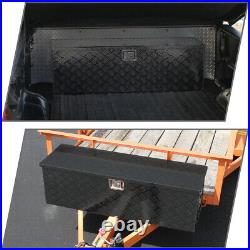49 Tool Box For Heavy Duty Black Aluminum Truck Trailer Storage+Handle+Lock+Key