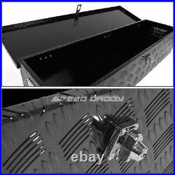 49x13x10 Black Aluminum Pickup Truck Trunk Bed Tool Box Trailer Storage+lock