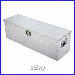 49x15Aluminum Tool Box Tote Storage for Truck Pickup Bed Trailer Tongue WithLock