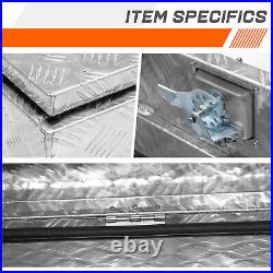 5 Bar Diamond Tread Aluminum Truck Tool Box Storage withFixed Top Handle Silver 5 Bar Diamond Tread Aluminum Truck Tool Box Storage withFixed Top Handle Silver