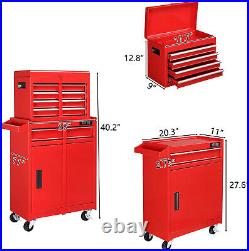5 Drawer Rolling Tool Chest with Wheels, Tool Storage Cabinet & Tool Box Cart
