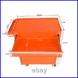 5-Drawer Tool Box Organizer Lockable Wheels & Drawers Detachable Top for Garage