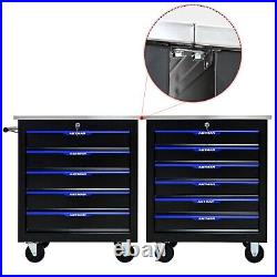 5 Drawer Tool Box with Wheels, Metal Multi-tool Cart, Multifunctional tool storage