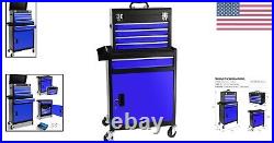 5-Drawers Mobile Rolling Detachable Tool Box on Wheels for Garage, 2-in-1 Des