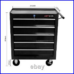 5 Drawers Rolling Tool Box Cart Tool Chest Tool Storage Cabinet with 4 Wheels