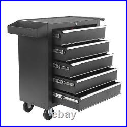 5 Drawers Rolling Tool Box Cart Tool Chest Tool Storage Cabinet with 4 Wheels
