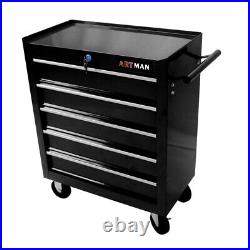 5 Drawers Rolling Tool Chest Tool Storage Cabinet Garage Cart Workshop with Wheels