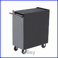 5 Drawers Wheels Storage Cart Tool Chest Box Home Furniture Black