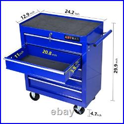 5-drawer toolbox, tool storage cabinet for garage storage, lockable 4 wheels 5-drawer toolbox, tool storage cabinet for garage storage, lockable 4 wheels