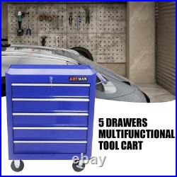 5-drawer toolbox, tool storage cabinet for garage storage, lockable 4 wheels 5-drawer toolbox, tool storage cabinet for garage storage, lockable 4 wheels