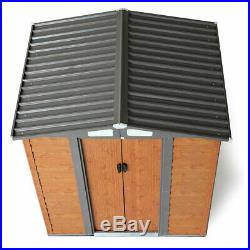 5 x 6FT Outdoor Storage Shed Tool House Box Steel Utility Backyard Garden Lawn