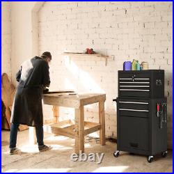 6-Drawer Rolling Cabinet Storage Chest Box Functional Garage Tool Box Organizer