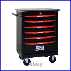 6 Drawers Tool Chest Metal Tool Storage Box Garage Workshop Warehouse Organizer