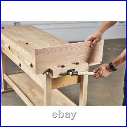 60 in Workbench Three Drawer Hardwood Woodworking Organization Storage Projects