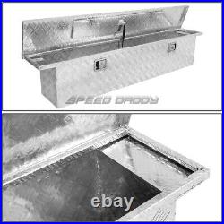 63x12x14 Chrome Aluminum Pickup Truck Trunk Bed Tool Box Trailer Storage+lock