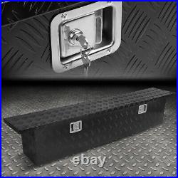 69X12X13.75 ALUMINUM PICKUP TRUCK TRUNK BED TOOL BOX TRAILER STORAGE WithLOCK