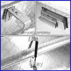 69x12x14 Chrome Aluminum Pickup Truck Trunk Bed Tool Box Trailer Storage+lock