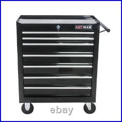 7 Drawer Rolling Tool Cart Chest Garage Tool Storage Cabinet Tool Box with Wheels